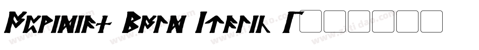 Ophidian Bold Italic 1字体转换